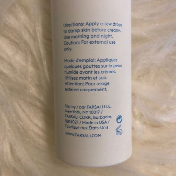 FARSÁLI Privé - Quench Moisture Replenishing Serum New in Box - Picture 4 of 11
